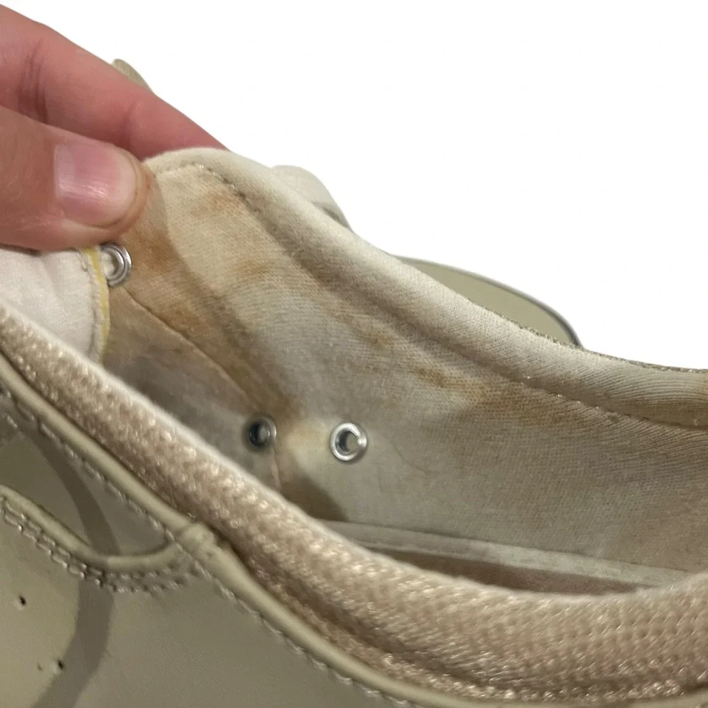 Keds Taupe Leather Sneakers Women's Size 7.5‎ Preppy Comfort Casual